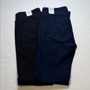 NWT Bundle of 2 J.McLaughlin Masie Woven Stretch Pants with Shaping Waistband